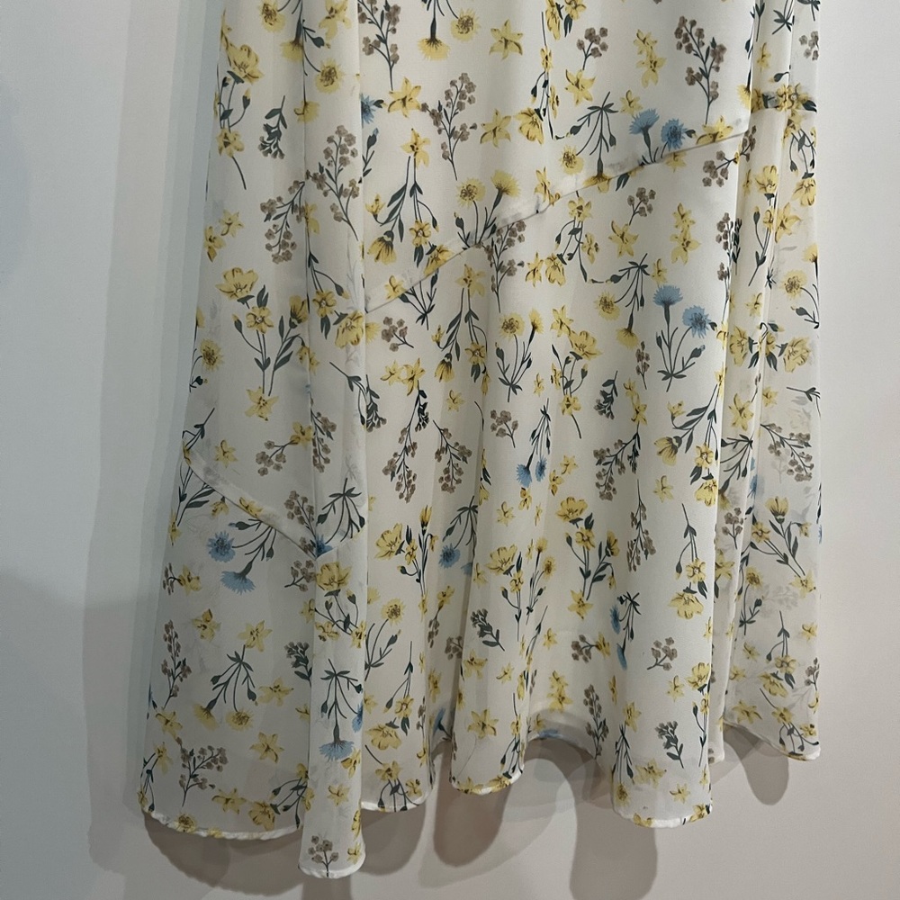 Sam Edelman White Floral Midi Dress - Picture 4 of 6